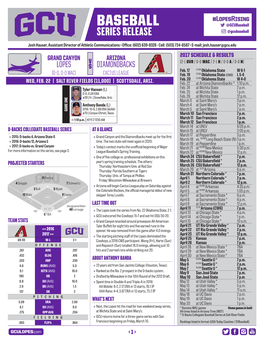 BASEBALL @Gcubaseball SERIES RELEASE @Gcubaseball