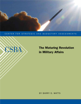 The Maturing Revolution in Military Affairs