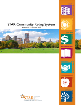 STAR Community Rating System Version 1.0 • October 2012