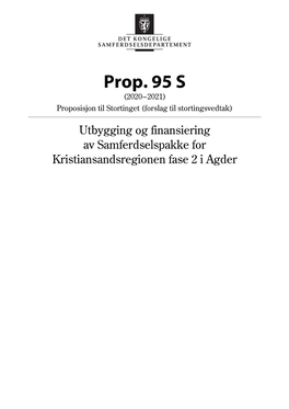 Prop. 95 S (2020–2021)
