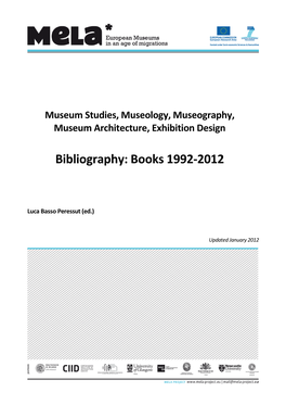 Bibliography: Books 1992-2012
