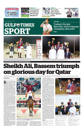 GULF TIMES Hercules’, Thrice Olympic Champion, Dies at 50 SPORT Page 2
