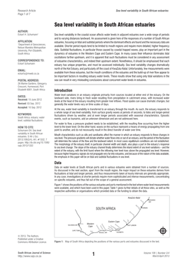 Sea Level Variability in South African Estuaries Page 1 of 7