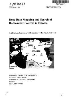 Dose-Rate Mapping and Search of Radioactive Sources in Estonia