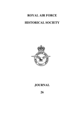 Royal Air Force Historical Society Journal 26