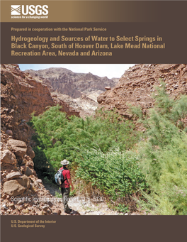 Hydrogeology and Sources of Water to Select Springs in Black Canyon, South of Hoover Dam, Lake Mead National Recreation Area, Nevada and Arizona