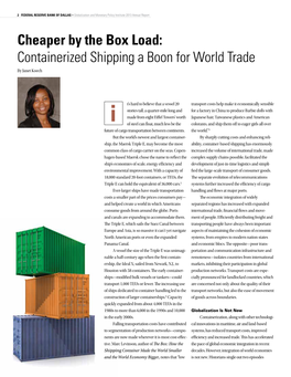 Containerized Shipping a Boon for World Trade by Janet Koech