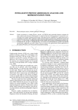 Intelligent Phonocardiogram Analysis and Representation Tool