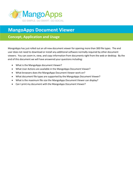 Mangoapps Document Viewer