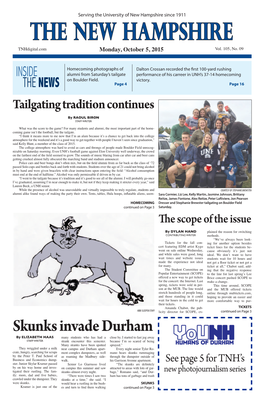 The New Hampshire Tnhdigital.Com Monday, October 5, 2015 Vol