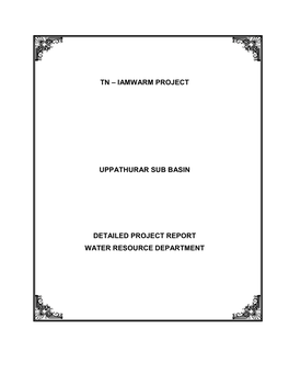 Tn – Iamwarm Project Uppathurar Sub Basin