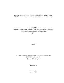 Symplectomorphism Group of Rational 4-Manifolds