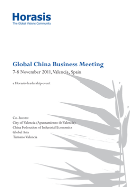 Horasis Brochure Global China Business Meeting 2011