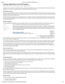 Creating a Media Server from Old Computers Written By: Misty Faucheux • Edited By: Shawn S