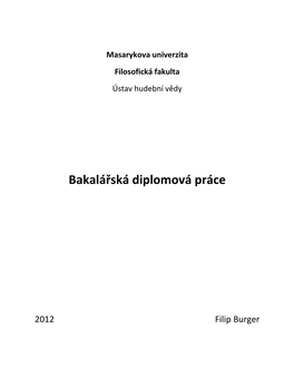 Bakalářská Diplomová Práce