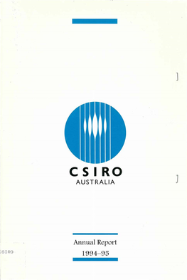 CSIRO Annual Report 1994 – 1995