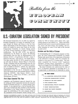 U.S.-Euratom Legislation Signed by President