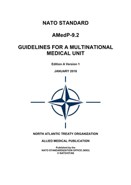 NATO STANDARD Amedp-9.2 GUIDELINES for A