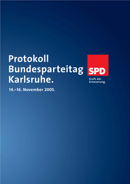 Protokoll Bundesparteitag Karlsruhe