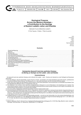 JAHRBUCH DER GEOLOGISCHEN BUNDESANSTALT Jb