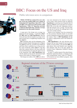 BBC: Focus on the US and Iraq Public Television News in Comparison
