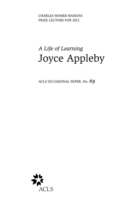 Joyce Appleby