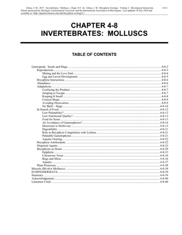 Invertebrates: Molluscs