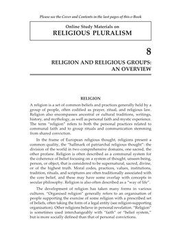 Religious Pluralism