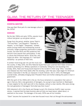 Glam: the Return of the Teenager Overview