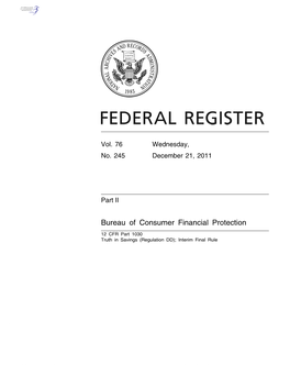 Bureau of Consumer Financial Protection