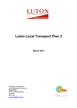Luton Local Transport Plan 3