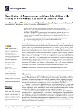 Identification of Trypanosoma Cruzi Growth Inhibitors with Activity In