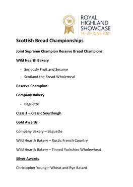 Scottish Bread Championships