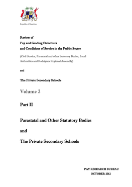 Parastatal and Other Statutory Bodies and The