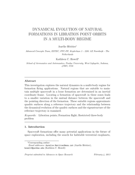 Template for Manuscripts in Advances in Space Research