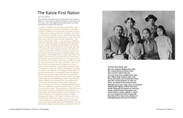 The Katzie First Nation by Terry Glavin Terry Glavin Wrote This Piece for the Katzie First Nation’S Web Site