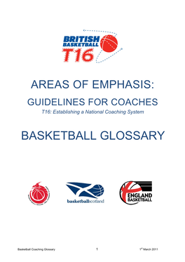 Basketball Glossary