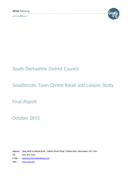 Swadlincote Town Centre Retail and Leisure Study