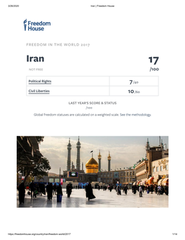 Iran | Freedom House