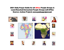 2021 Daily Prayer Guide for All Africa People