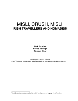 MISLI-CRUSH-MISLI Irish Travellers and Nomadism