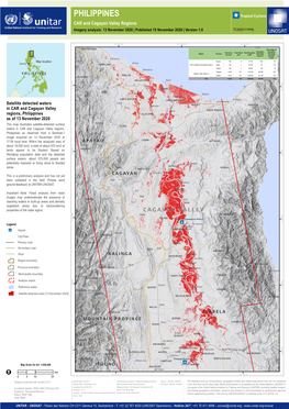 PHILIPPINES Tropical Cyclone CAR and Cagayan Valley Regions Imagery Analysis: 13 November 2020 | Published 15 November 2020 | Version 1.0 TC20201111PHL