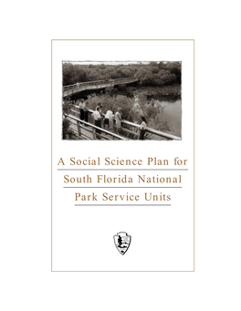 A Social Science Plan for South Florida National Park Service Units