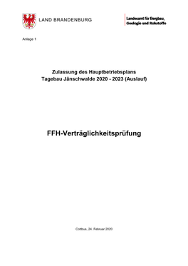 FFH-Verträglichkeitsprüfung