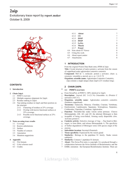 2Aip Lichtarge Lab 2006