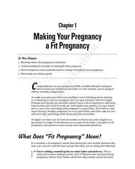 Making Your Pregnancy a Fit Pregnancy