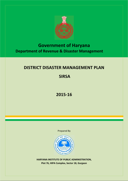 Government of Haryana Department of Revenue & Disaster Management