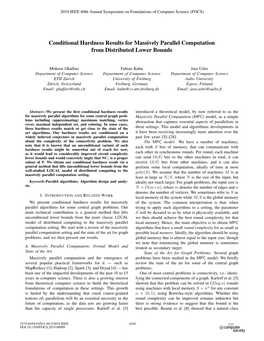 Conditional Hardness Results for Massively Parallel Computation from Distributed Lower Bounds