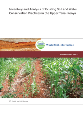 Inventory and Analysis of Existing Soil and Water Conservation Practices in the Upper Tana, Kenya