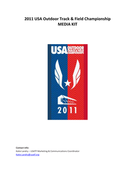 2011 USA Outdoor Track & Field Championship MEDIA